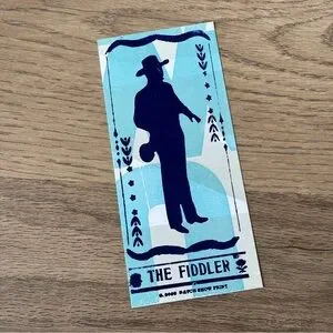 Fiddler Card Hatch | Art | Hatch Show Print The Fiddler Authentic 225 Mini Poster ...